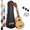 Ashthorpe Soprano Ukulele for Beginners, 21-inch 4 String Uke Starter Bundle Kit for Kids with Gig Bag, Cloth, and Picks